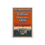 Defending Democracy 18"X24" Durable Foam Board Protest Sign