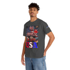 No Kings in the USA Unisex Heavy Cotton Gildan Tee, Casual Wear, Gift for Activists, Comfortable Protest Wear