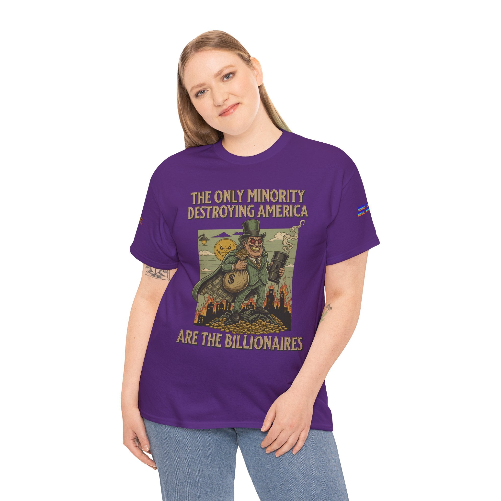 The Only Minority Destroying America Unisex Heavy Cotton Gildan Tee, Casual Wear, Gift for Activists, Comfortable Protest Wear
