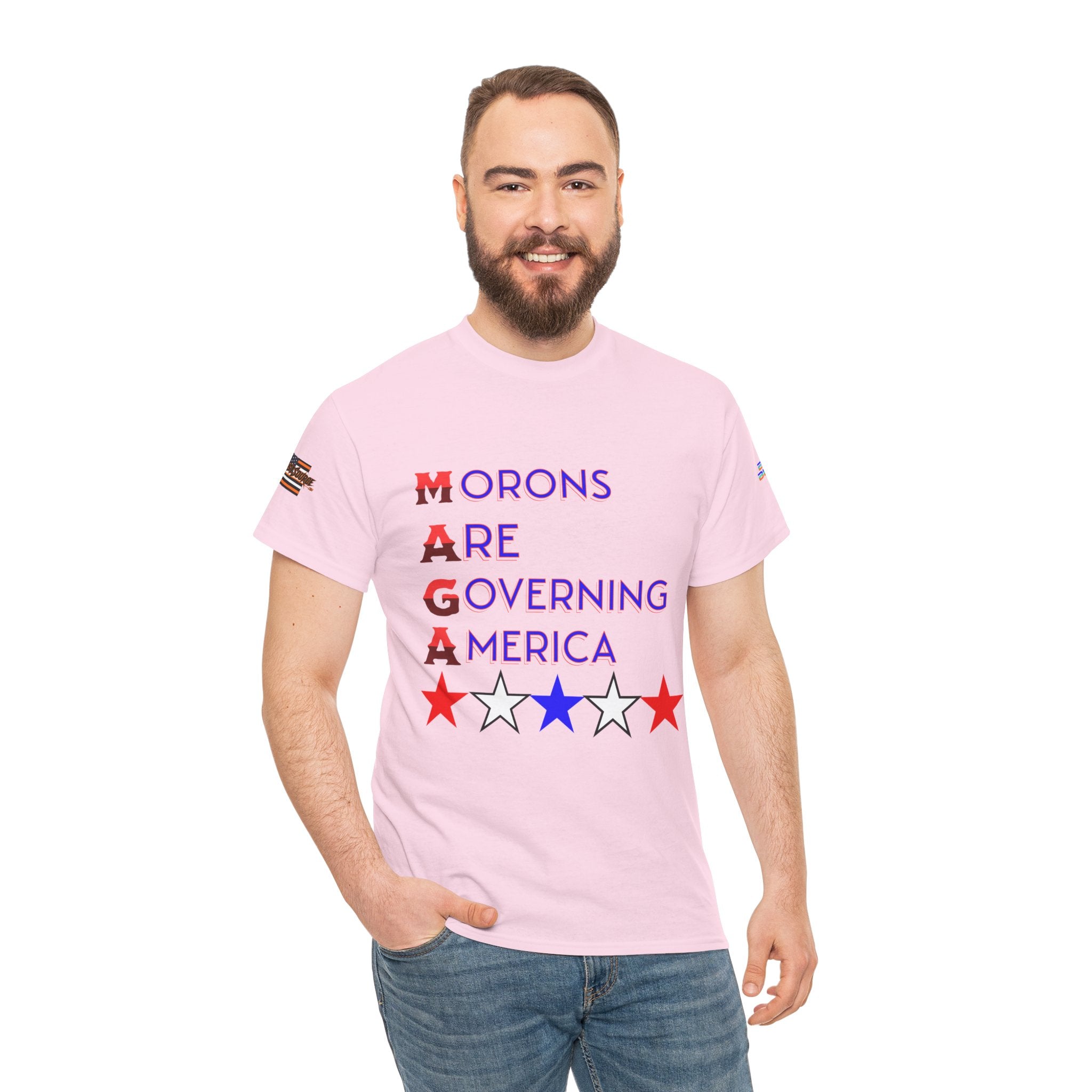 Morons Are Governing America Unisex Heavy Cotton Gildan Tee