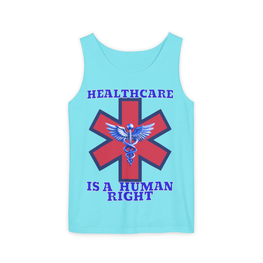 Healthcare is a Human Right Unisex Cotton Tank Top