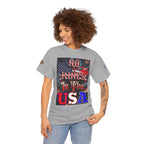 No Kings in the USA Unisex Heavy Cotton Gildan Tee, Casual Wear, Gift for Activists, Comfortable Protest Wear