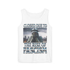 Closed Due to the Rise of Fascism Unisex Cotton Tank Top
