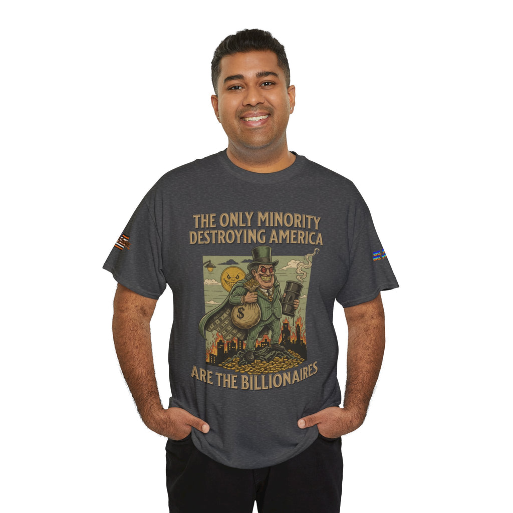 The Only Minority Destroying America Unisex Heavy Cotton Gildan Tee, Casual Wear, Gift for Activists, Comfortable Protest Wear