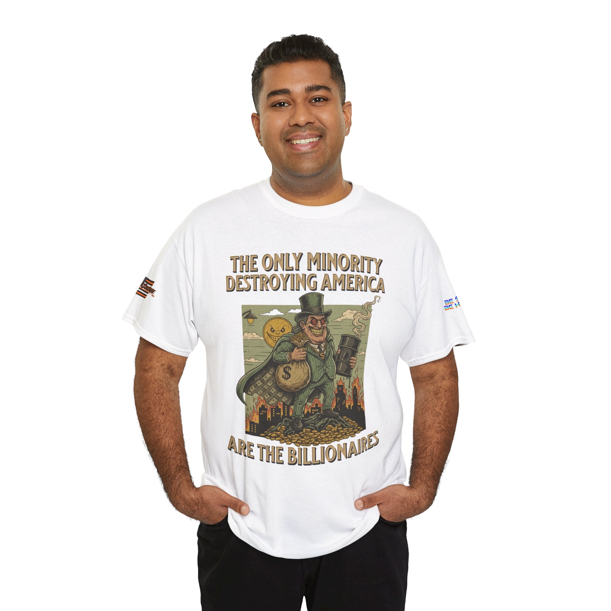 The Only Minority Destroying America Unisex Heavy Cotton Gildan Tee, Casual Wear, Gift for Activists, Comfortable Protest Wear