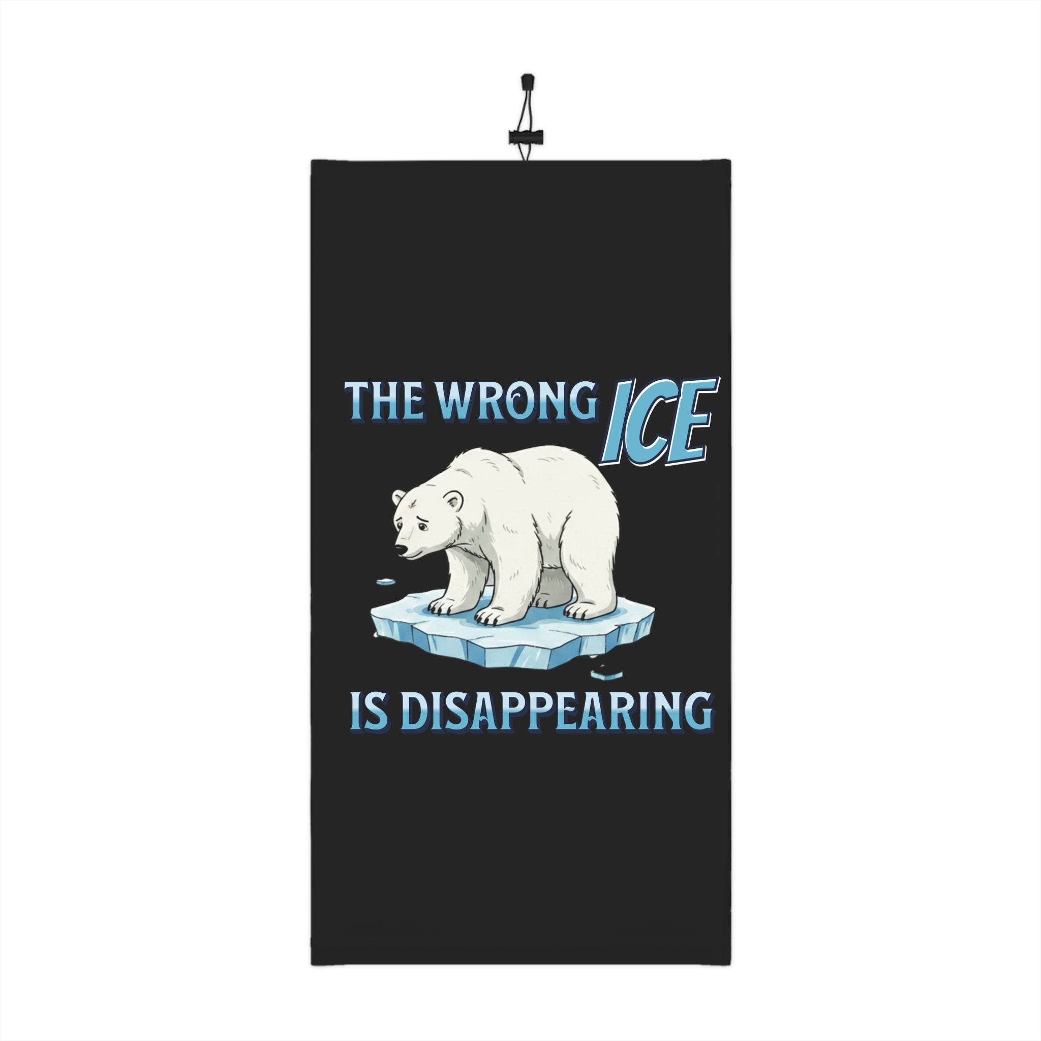 The Wrong ICE is Disappearing Winter Neck Gaiter with Drawstring, Protest Gear, Winter Accessories, Outdoor Wear, Gift for Activists, Cozy Neckwarmer