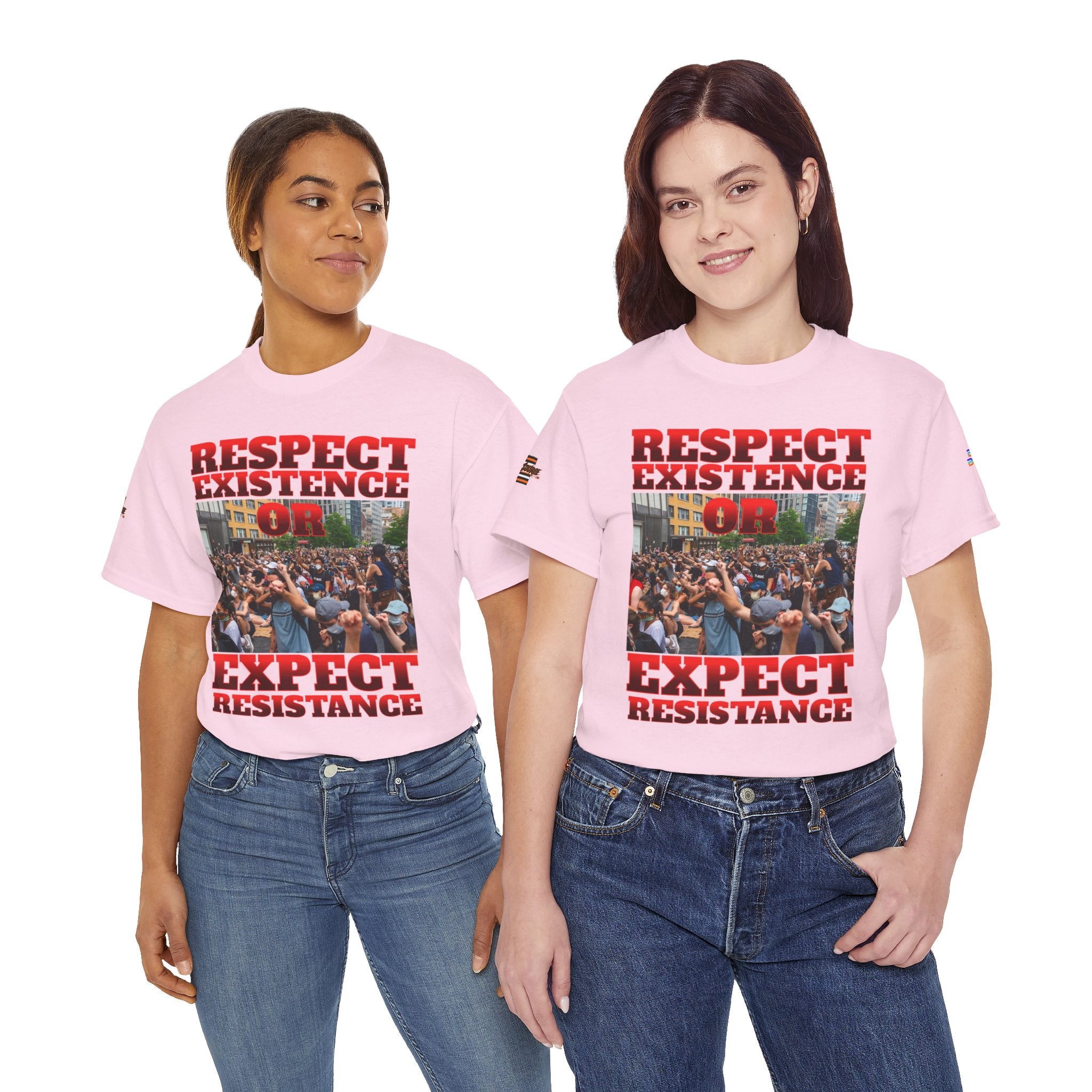 Respect Existence or Expect Resistance Unisex Heavy Cotton Gildan Tee