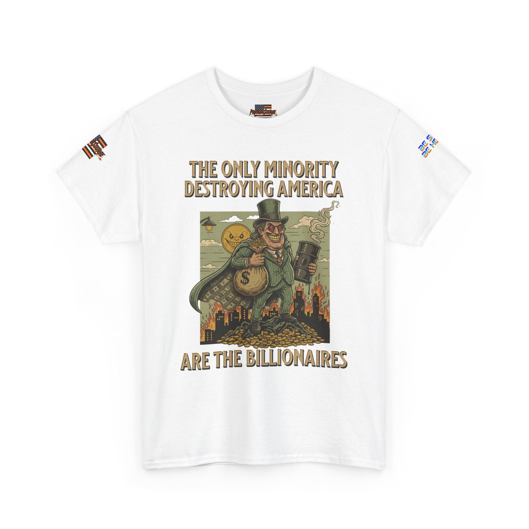 The Only Minority Destroying America Unisex Heavy Cotton Gildan Tee, Casual Wear, Gift for Activists, Comfortable Protest Wear