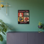 Different Time, Same Hat 16" X 20" Aluminum Metal Protest Sign