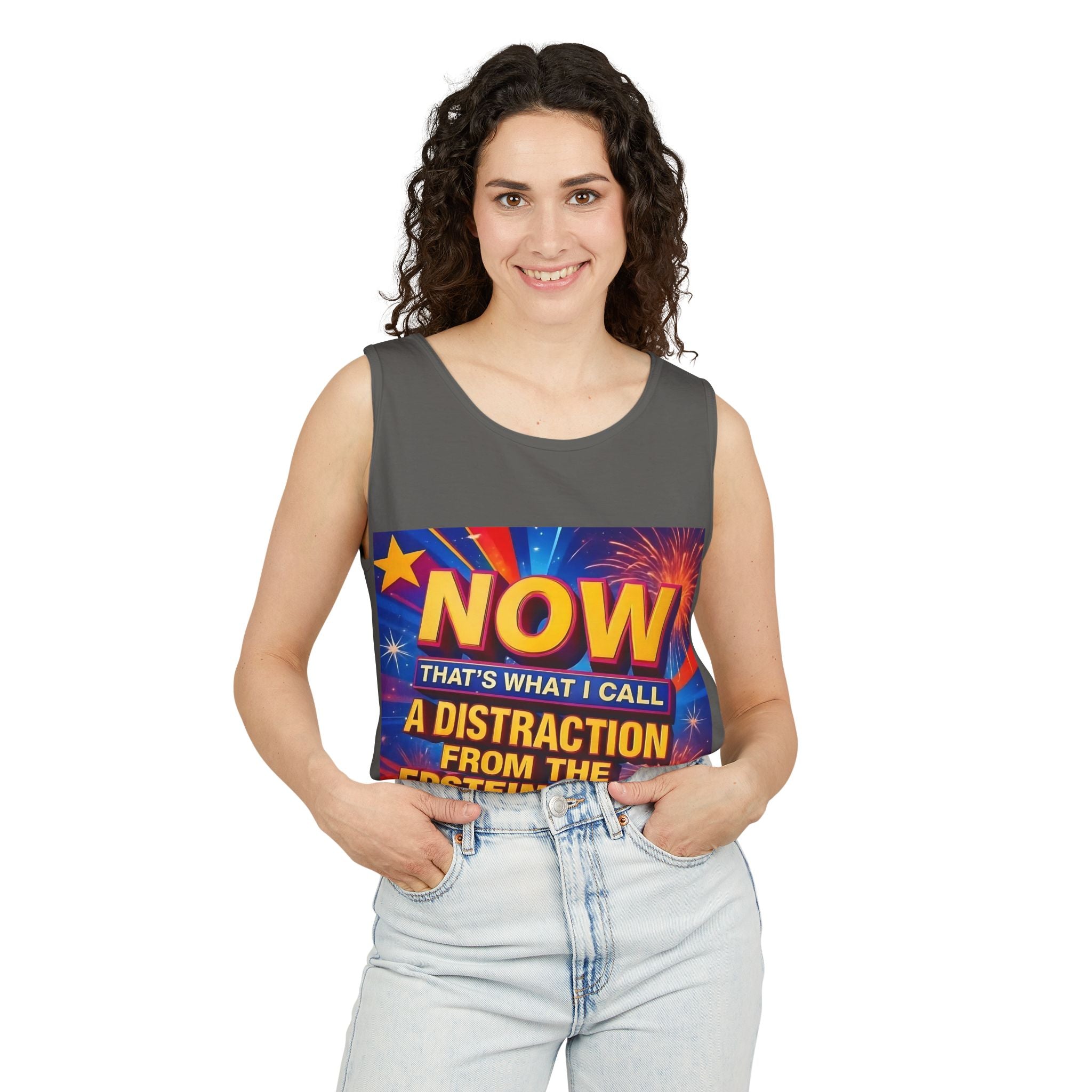 Now That's What I Call A Distraction Unisex Cotton Tank Top