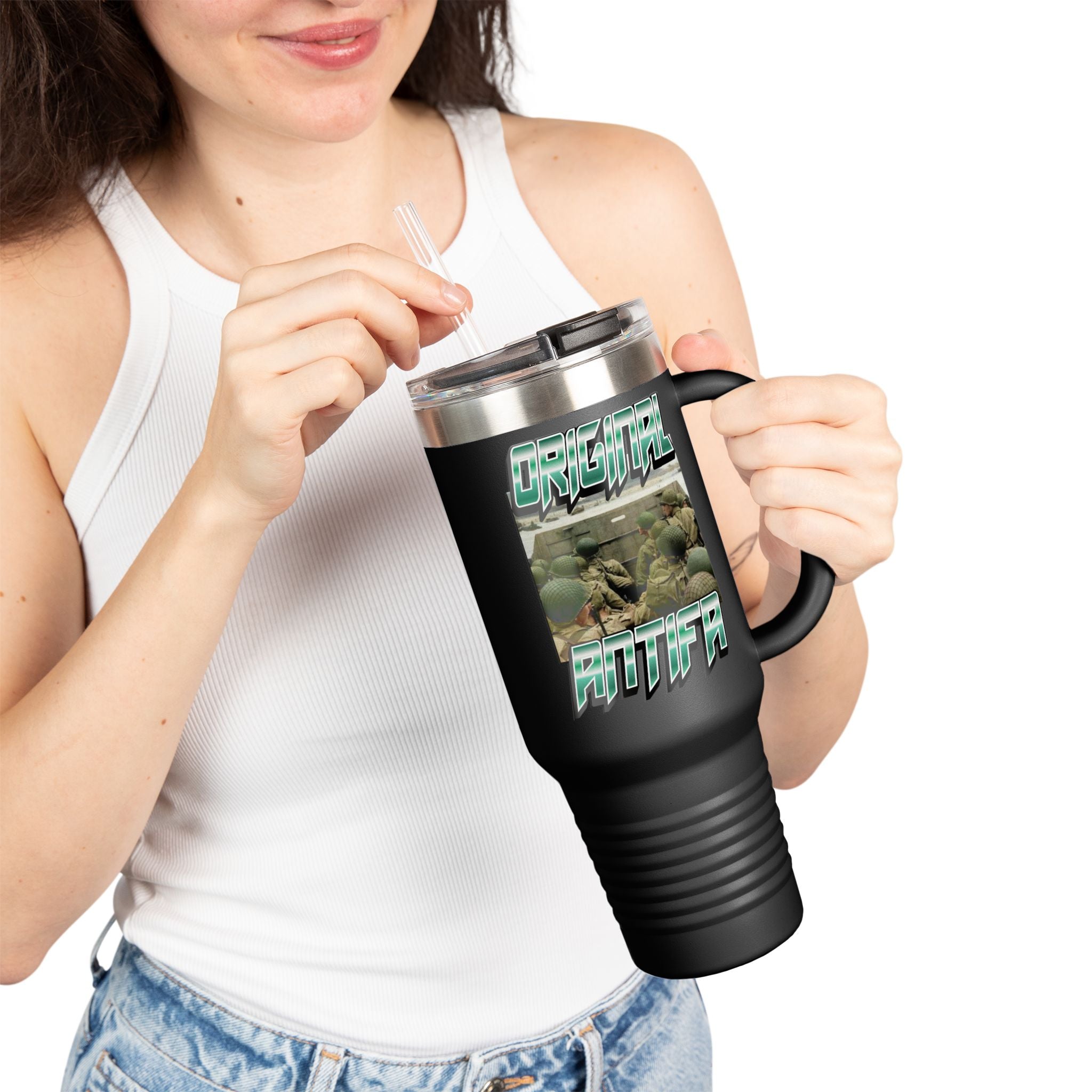 Original Antifa Insulated 40 oz. Travel Mug