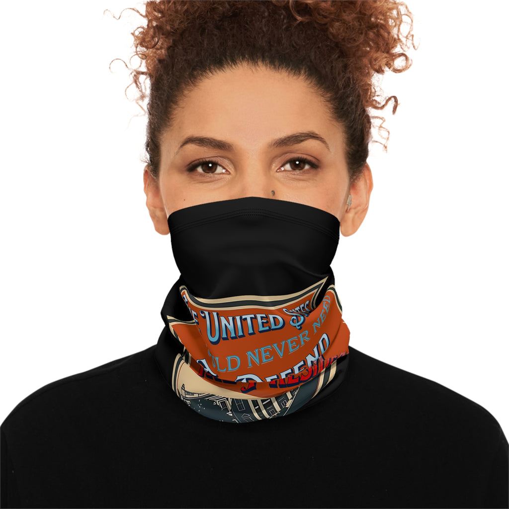 Defending Democracy Winter Neck Gaiter with Drawstring