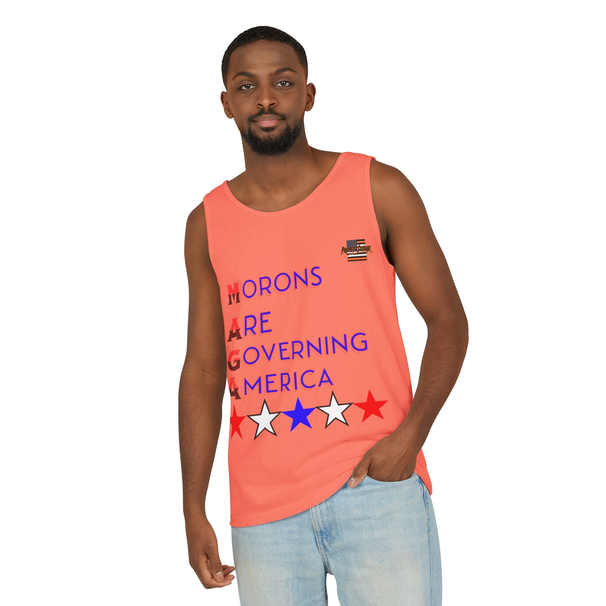 Morons Are Governing America Unisex Cotton Tank Top
