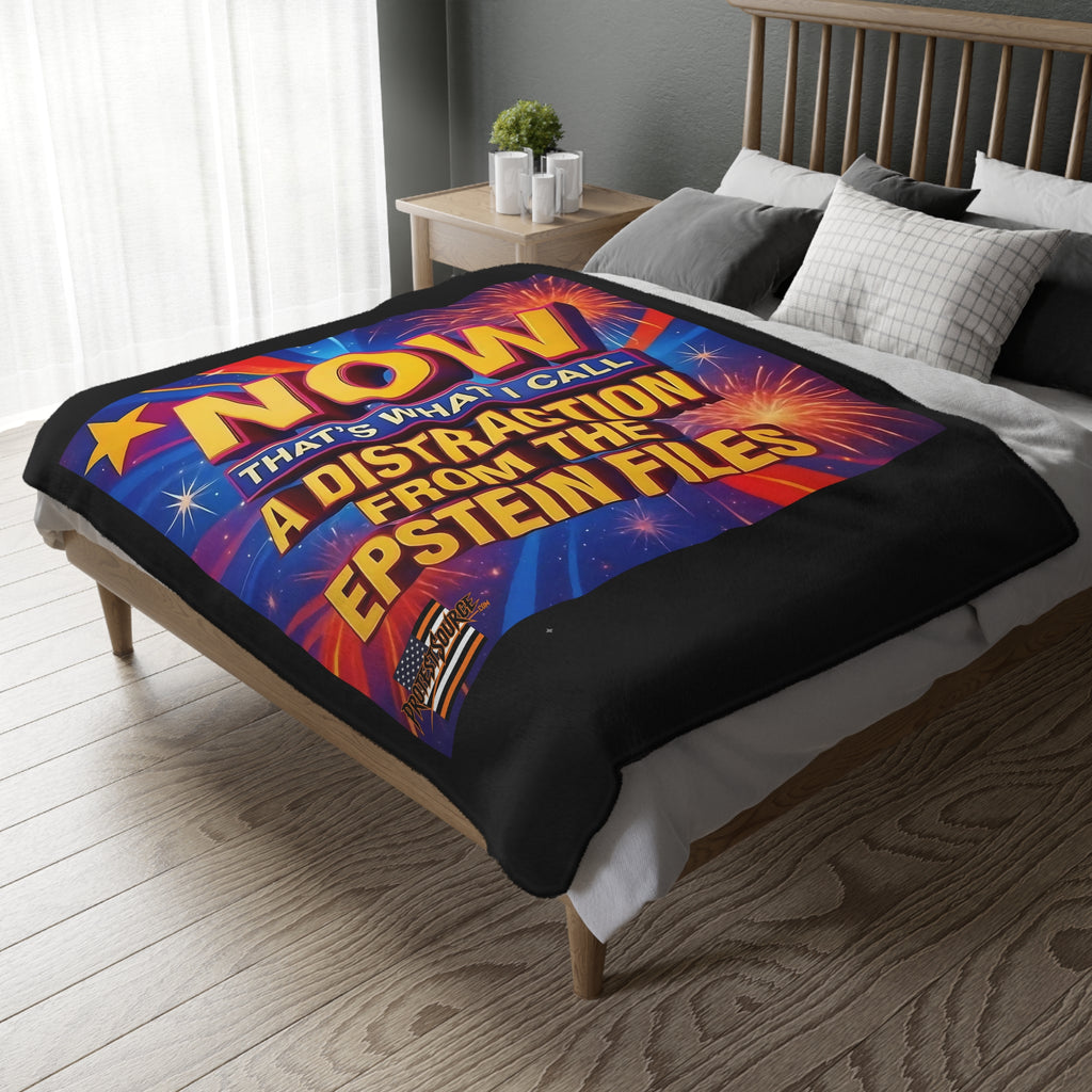 Now That's What I Call A Distraction 60" x 80" Velveteen Microfiber Blanket