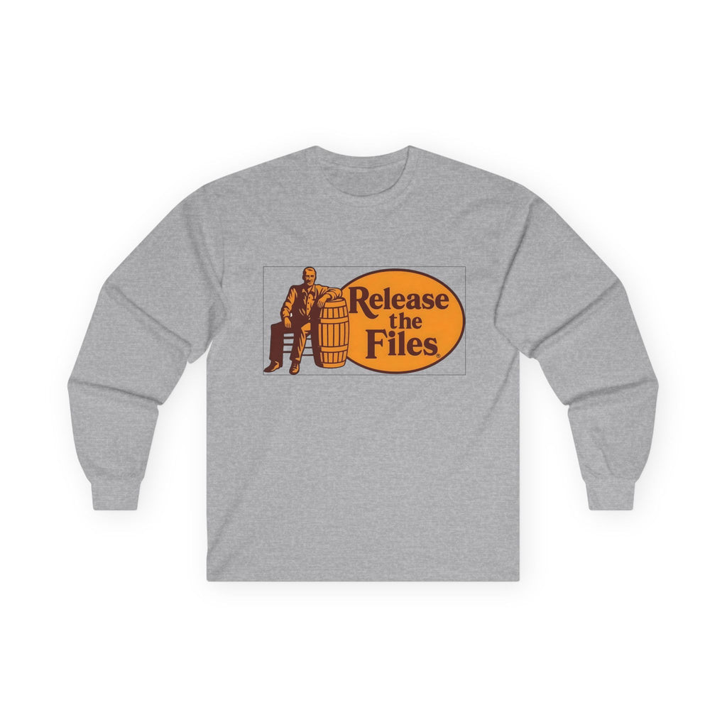 Release The Files Long Sleeve Cotton Gildan Tee