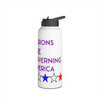 Morons Are Governing America Insulated  32 oz. Water Bottle, Perfect for Activists, Protests, Commuters, Gifts, and Daily Use