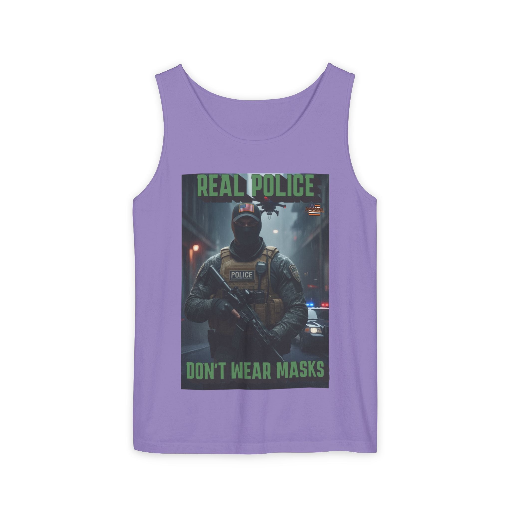 Real Police Don't Wear Masks Unisex Cotton Tank Top