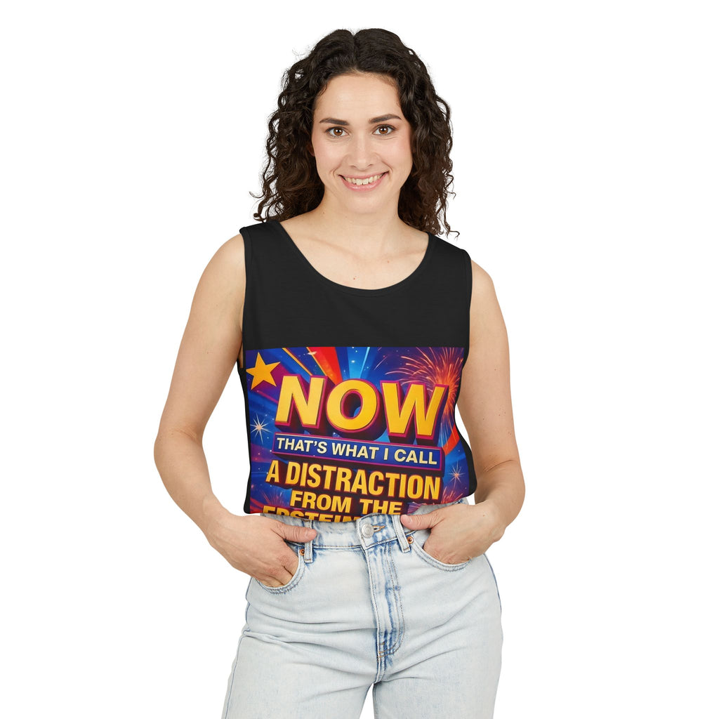 Now That's What I Call A Distraction Unisex Cotton Tank Top