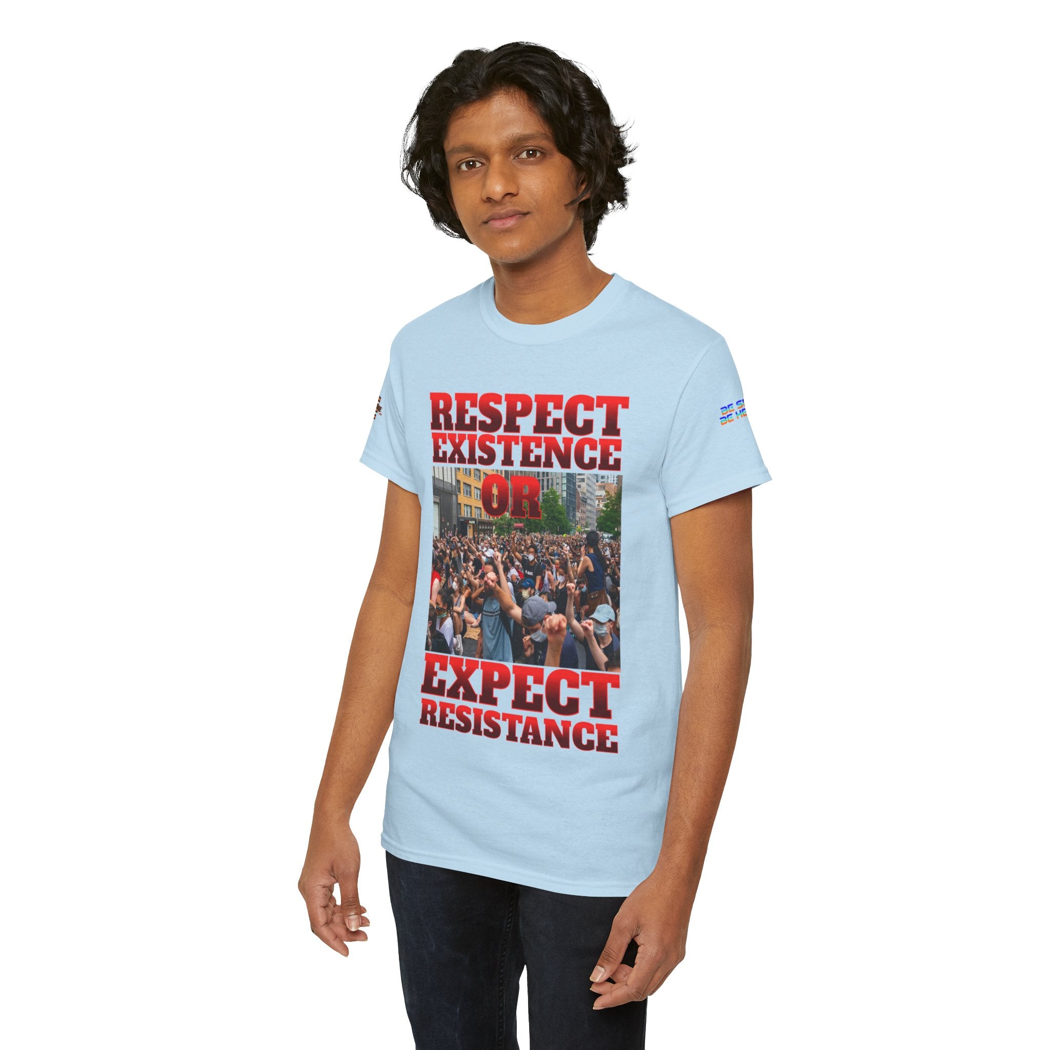 Respect Existence or Expect Resistance Unisex Heavy Cotton Gildan Tee