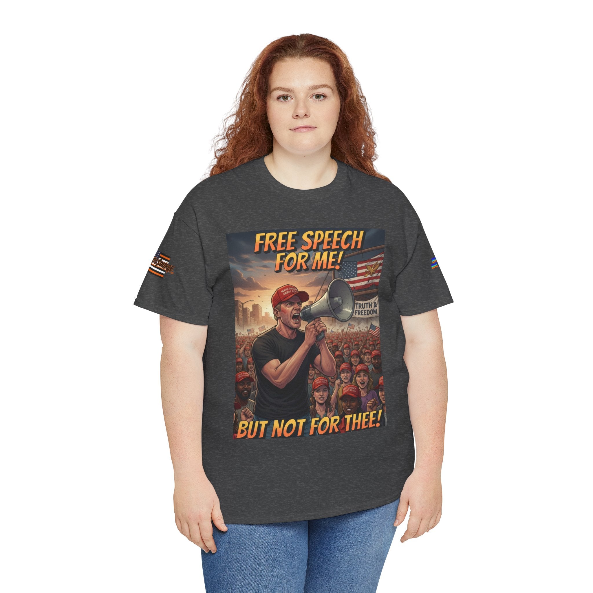 Free Speech for Me, but Not for Thee Unisex Heavy Cotton Gildan Tee, Casual Wear, Gift for Activists, Comfortable Protest Wear