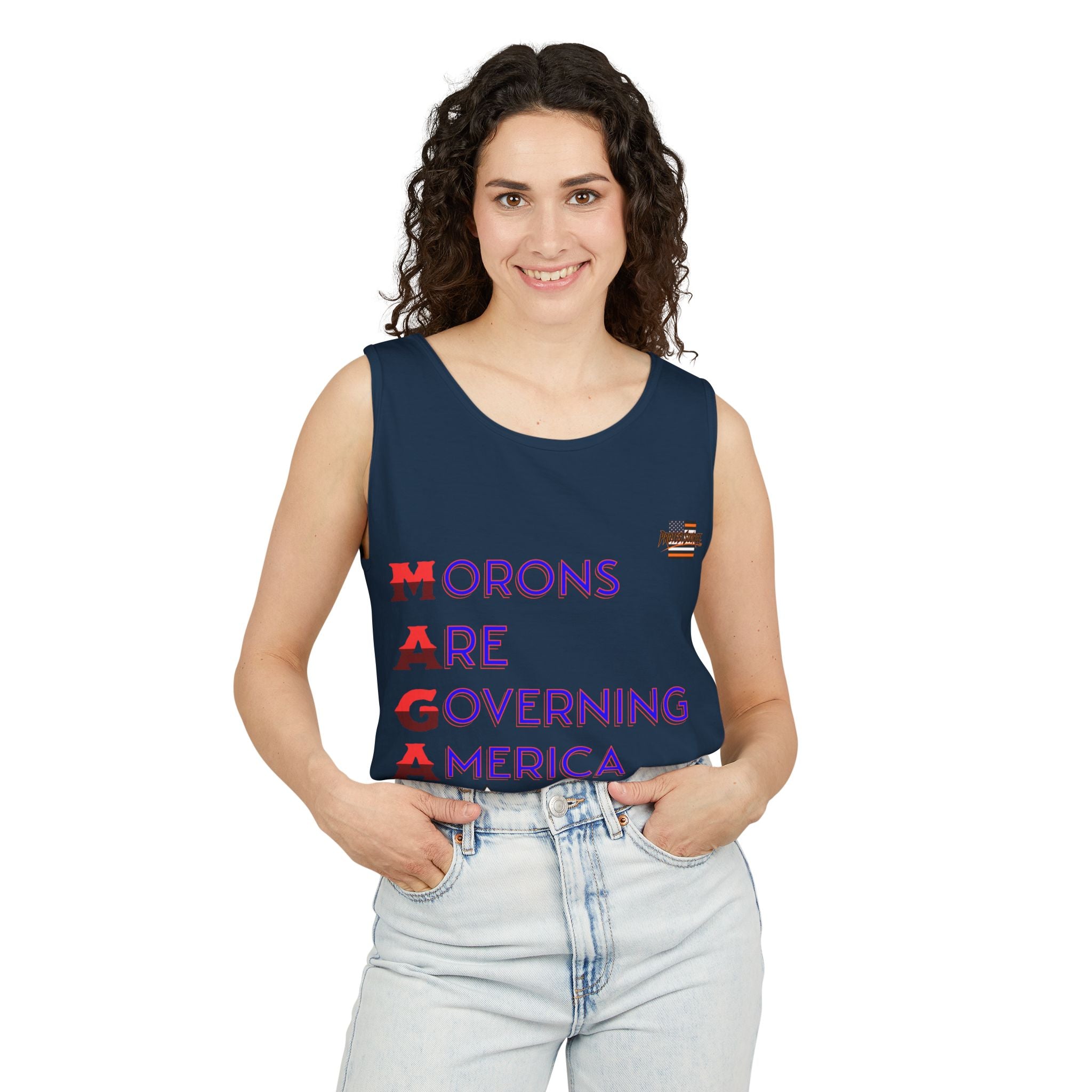 Morons Are Governing America Unisex Cotton Tank Top