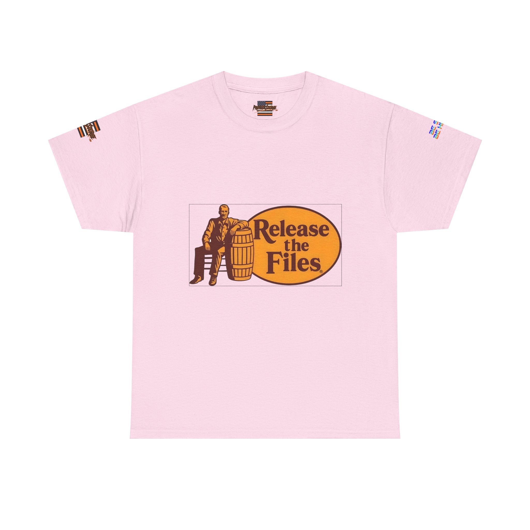 Release the Files Unisex Heavy Cotton Gildan Tee, Casual Wear, Gift for Activists, Comfortable Protest Wear