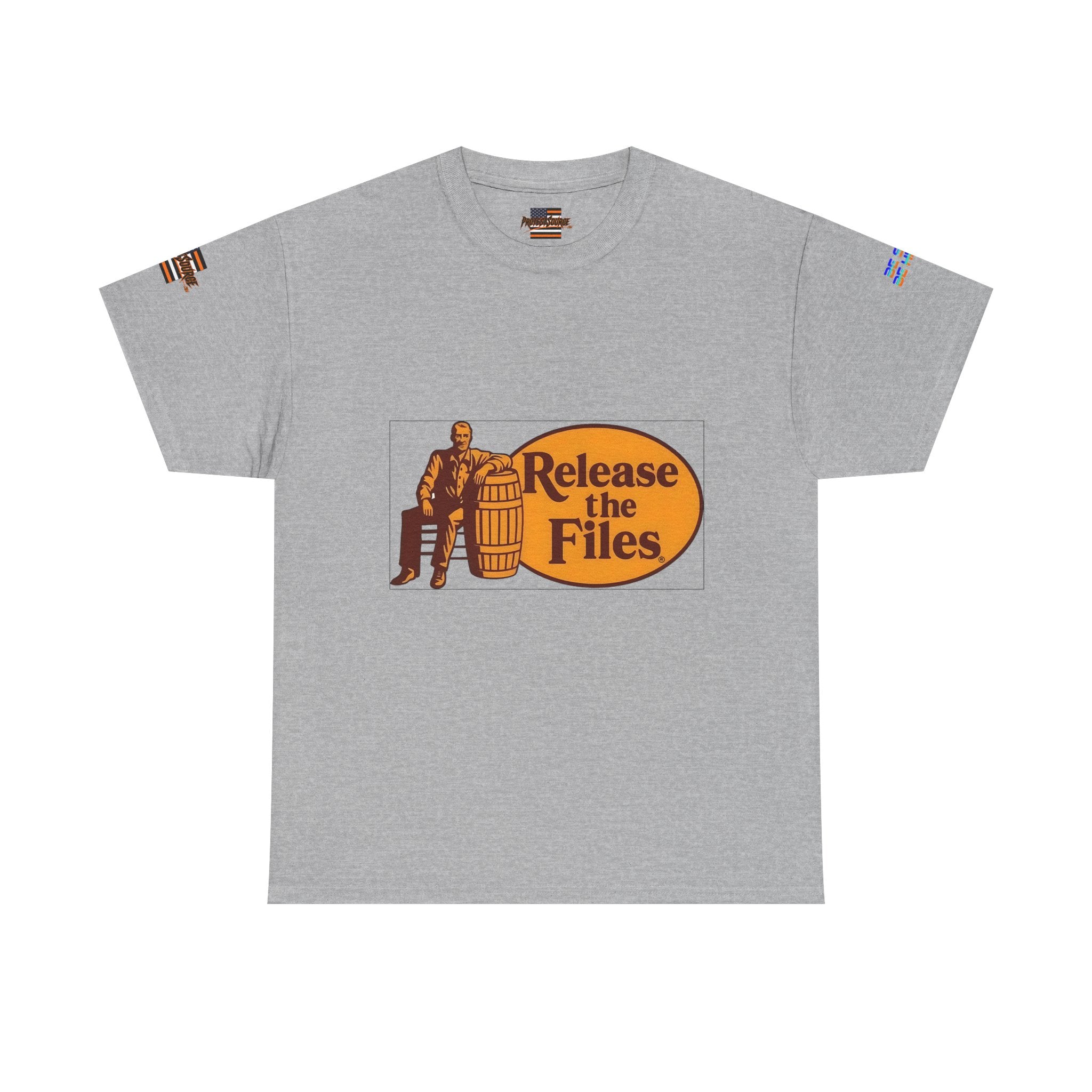 Release the Files Unisex Heavy Cotton Gildan Tee, Casual Wear, Gift for Activists, Comfortable Protest Wear