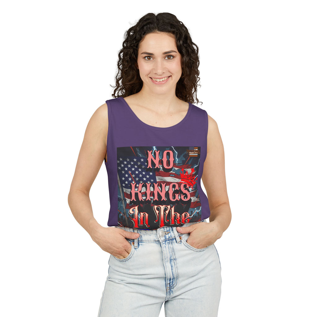 No Kings In The USA Unisex Cotton Tank Top
