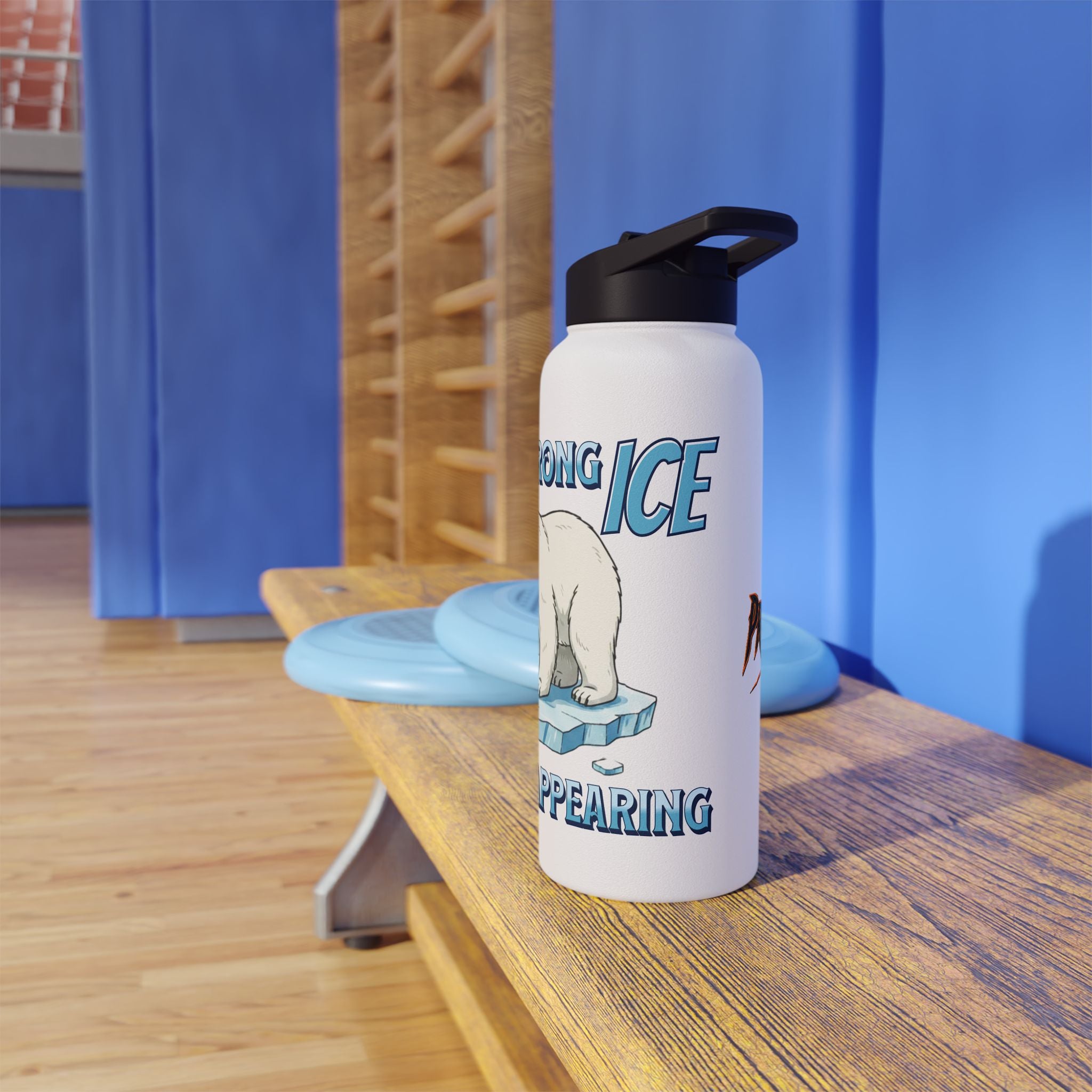 The Wrong ICE is Disappearing Insulated  32 oz. Water Bottle, Perfect for Activists, Protests, Commuters, Gifts, and Daily Use