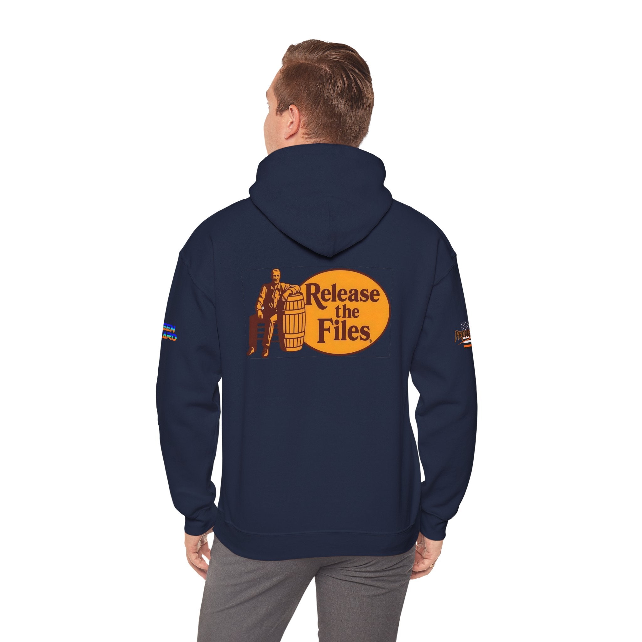 Release The Files Unisex Heavy Blend Gildan Hoodie Sweatshirt, Casual Wear, Gift for Activists, Comfortable Protest Wear