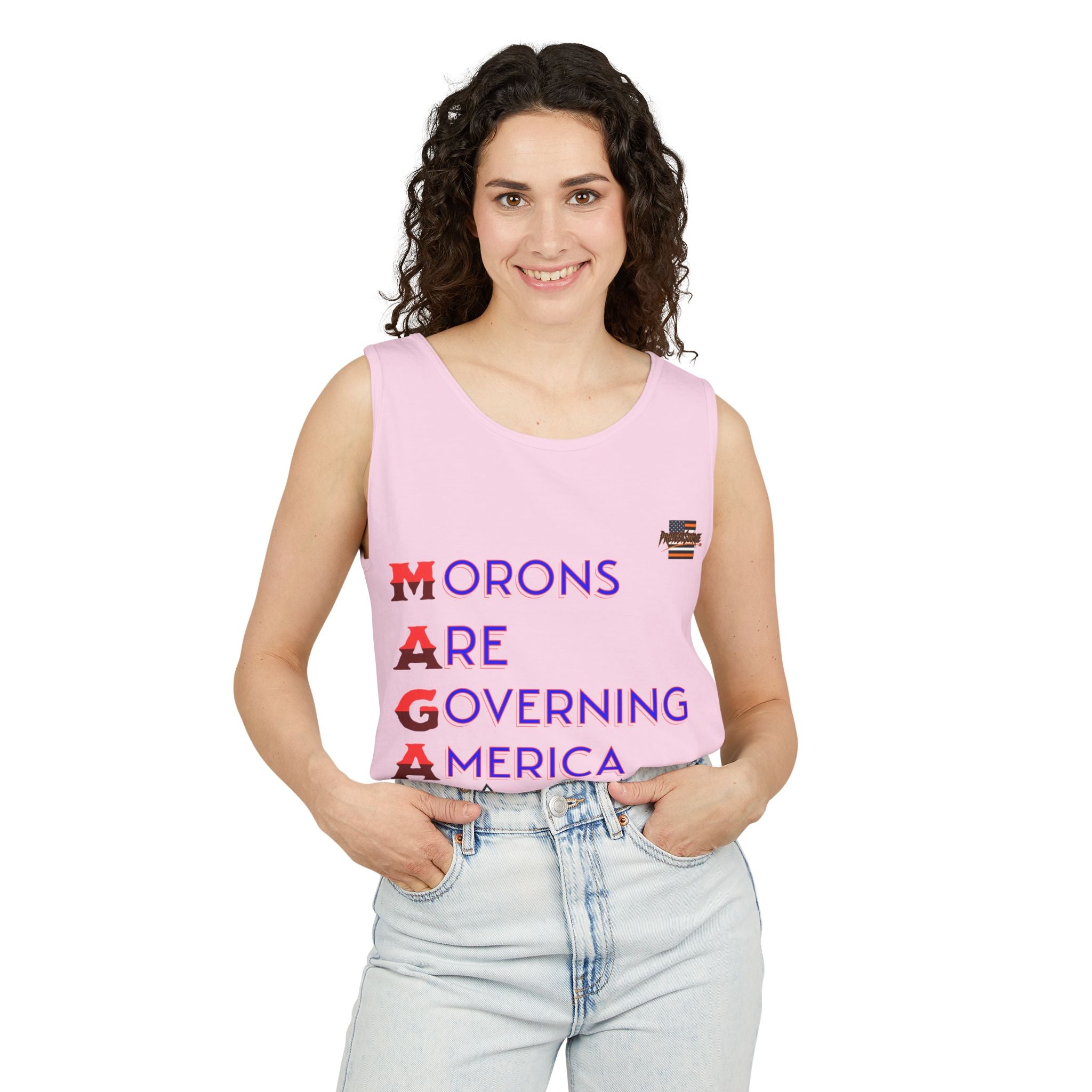 Morons Are Governing America Unisex Cotton Tank Top