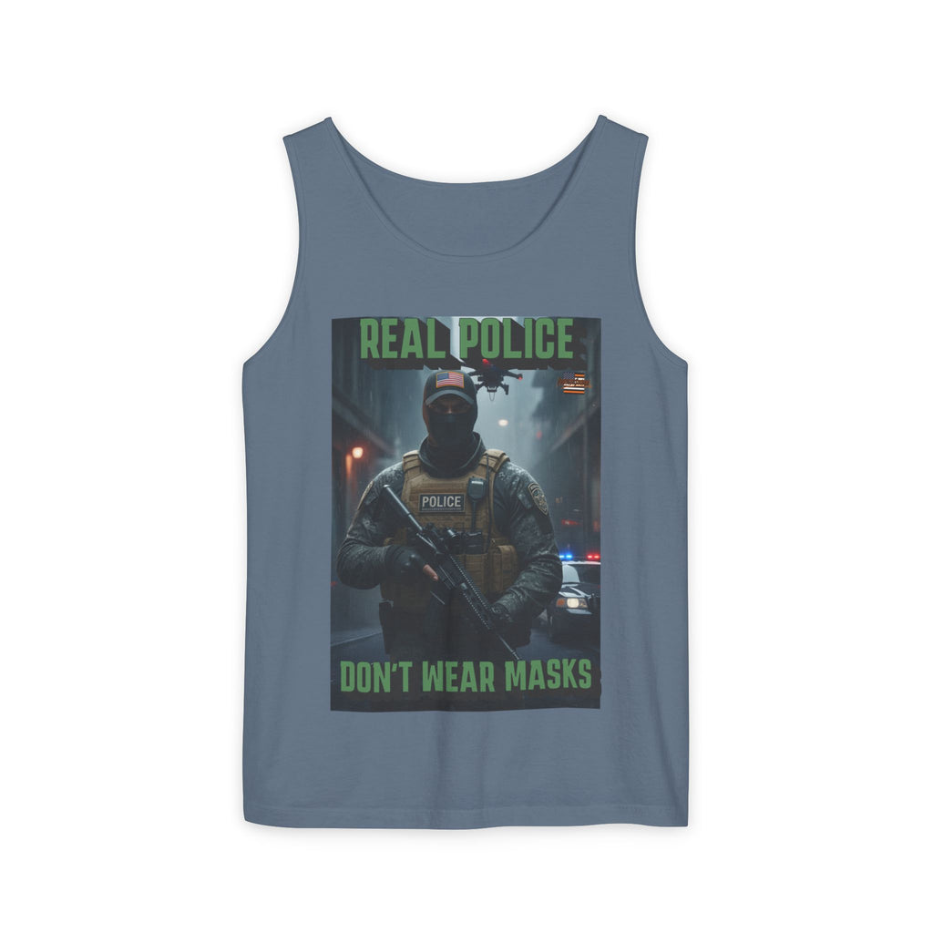 Real Police Don't Wear Masks Unisex Cotton Tank Top