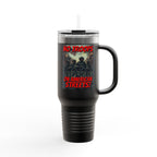 No Troops on American Streets Insulated  40 oz. Travel Mug, Perfect for Activists, Protests, Commuters, Gifts, and Daily Use