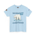 The Wrong ICE is Disappearing Unisex Heavy Cotton Gildan Tee, Casual Wear, Gift for Activists, Comfortable Protest Wear
