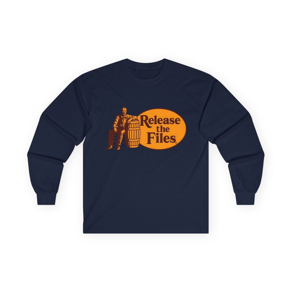 Release The Files Long Sleeve Cotton Gildan Tee