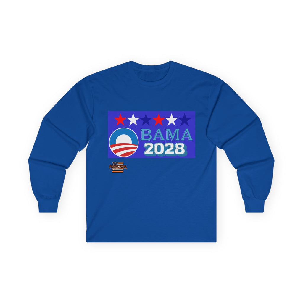 Obama 2028 Long Sleeve Cotton Gildan Tee