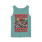 Respect Existence or Expect Resistance Unisex Cotton Tank Top