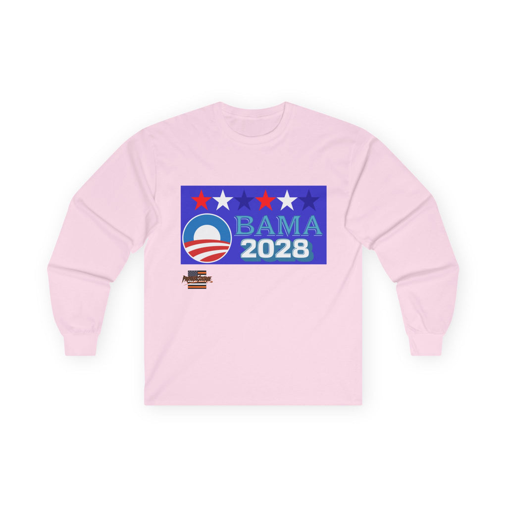 Obama 2028 Long Sleeve Cotton Gildan Tee