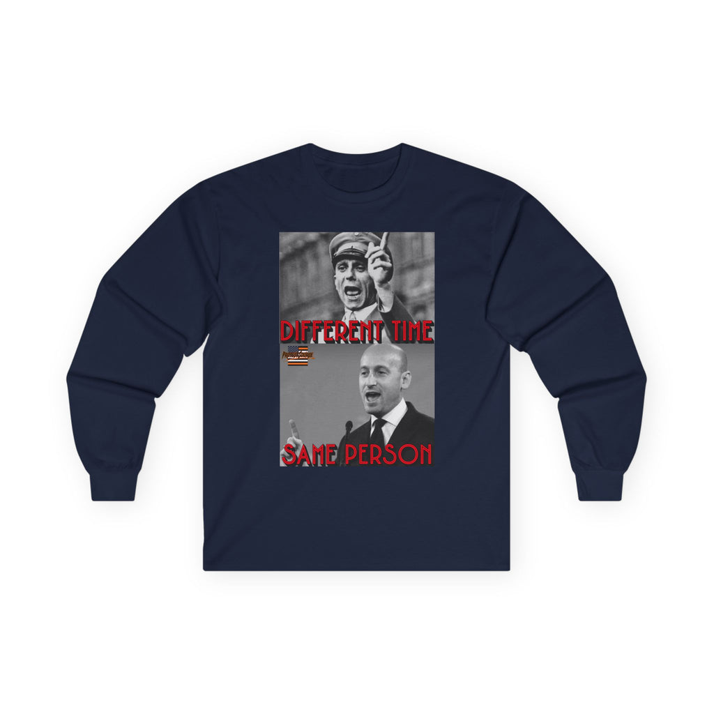 Different Time, Same Person Long Sleeve Cotton Gildan Tee