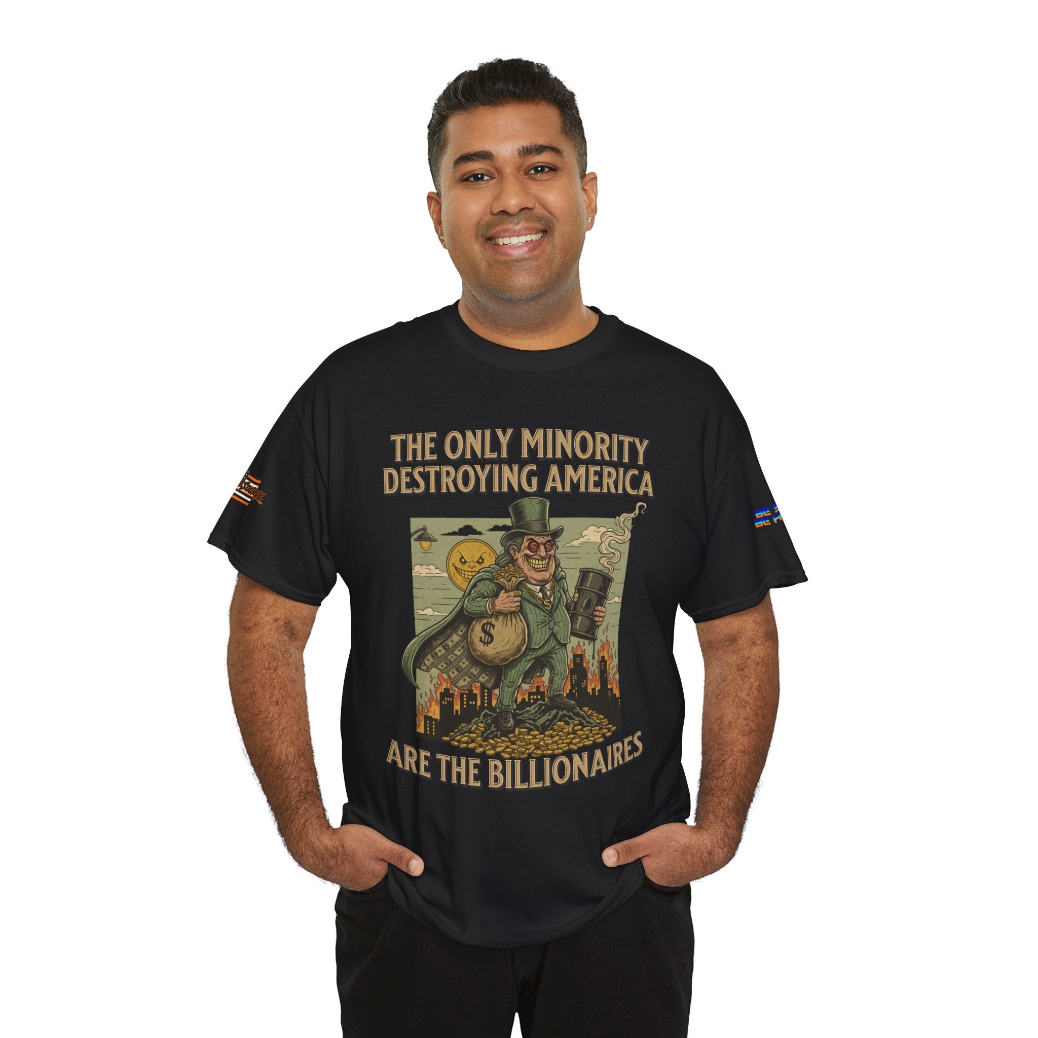 The Only Minority Destroying America Unisex Heavy Cotton Gildan Tee, Casual Wear, Gift for Activists, Comfortable Protest Wear