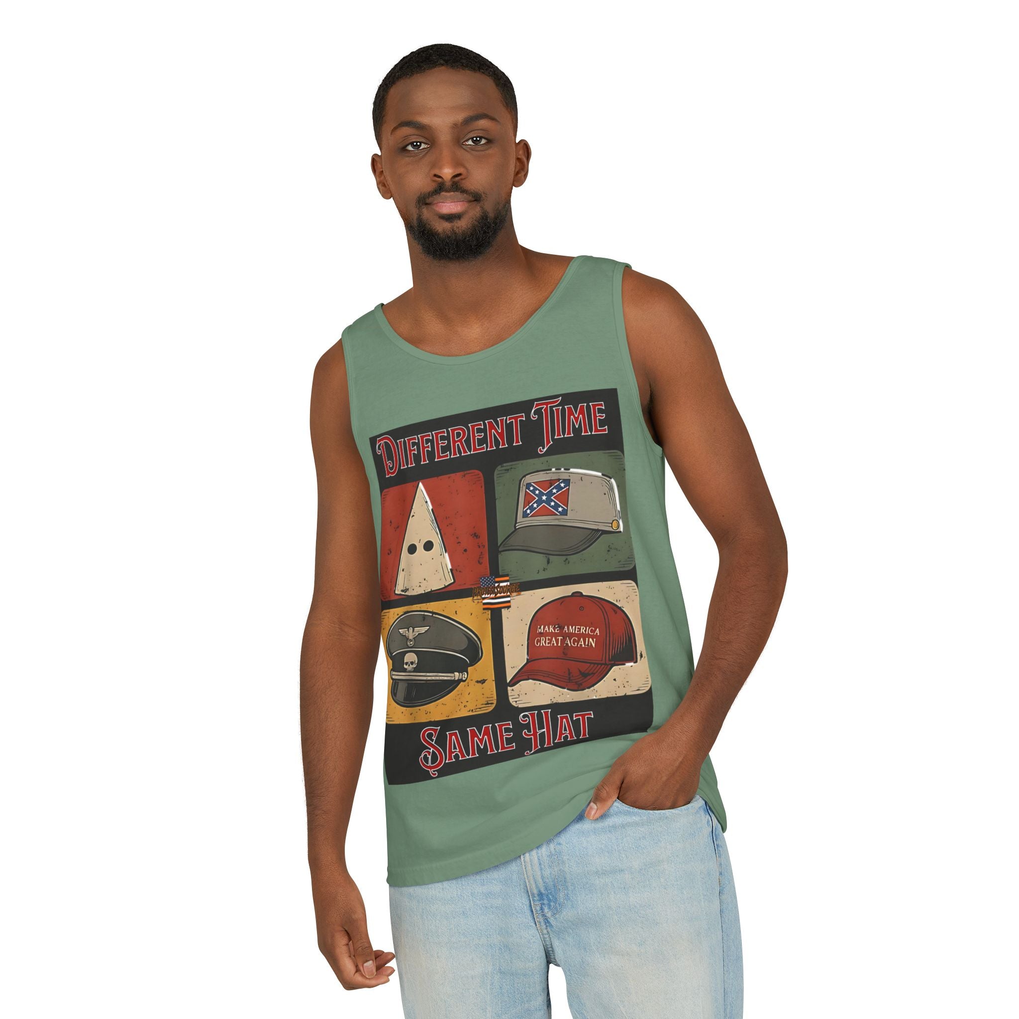Different Time, Same Hat Unisex Cotton Tank Top