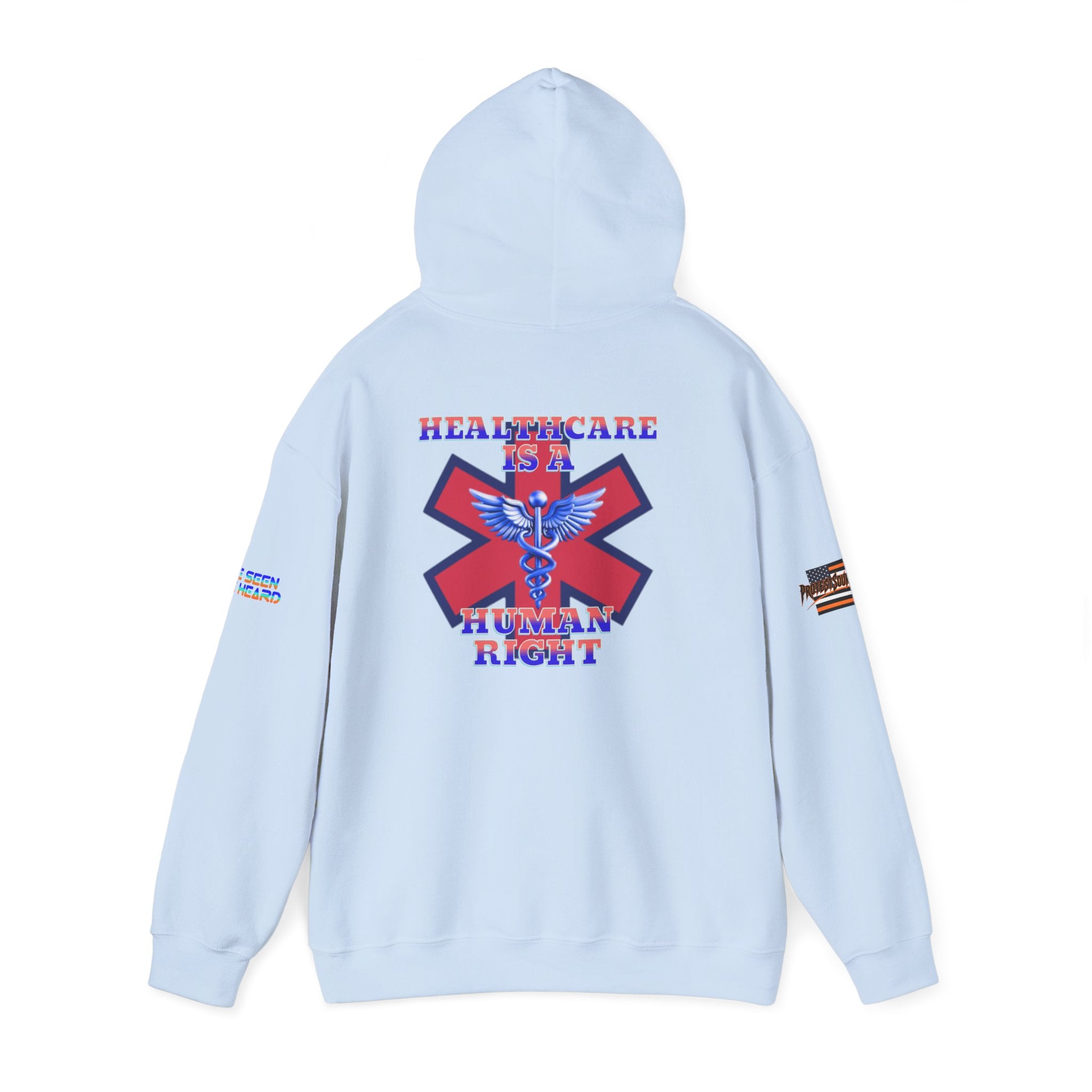 Healthcare is a Human Right Unisex Heavy Blend Gildan Hoodie