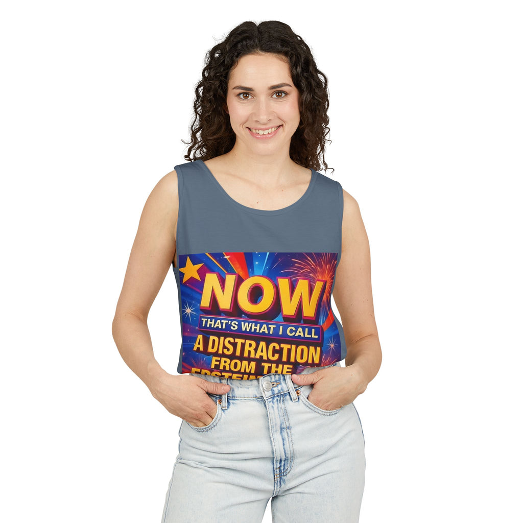 Now That's What I Call A Distraction Unisex Cotton Tank Top