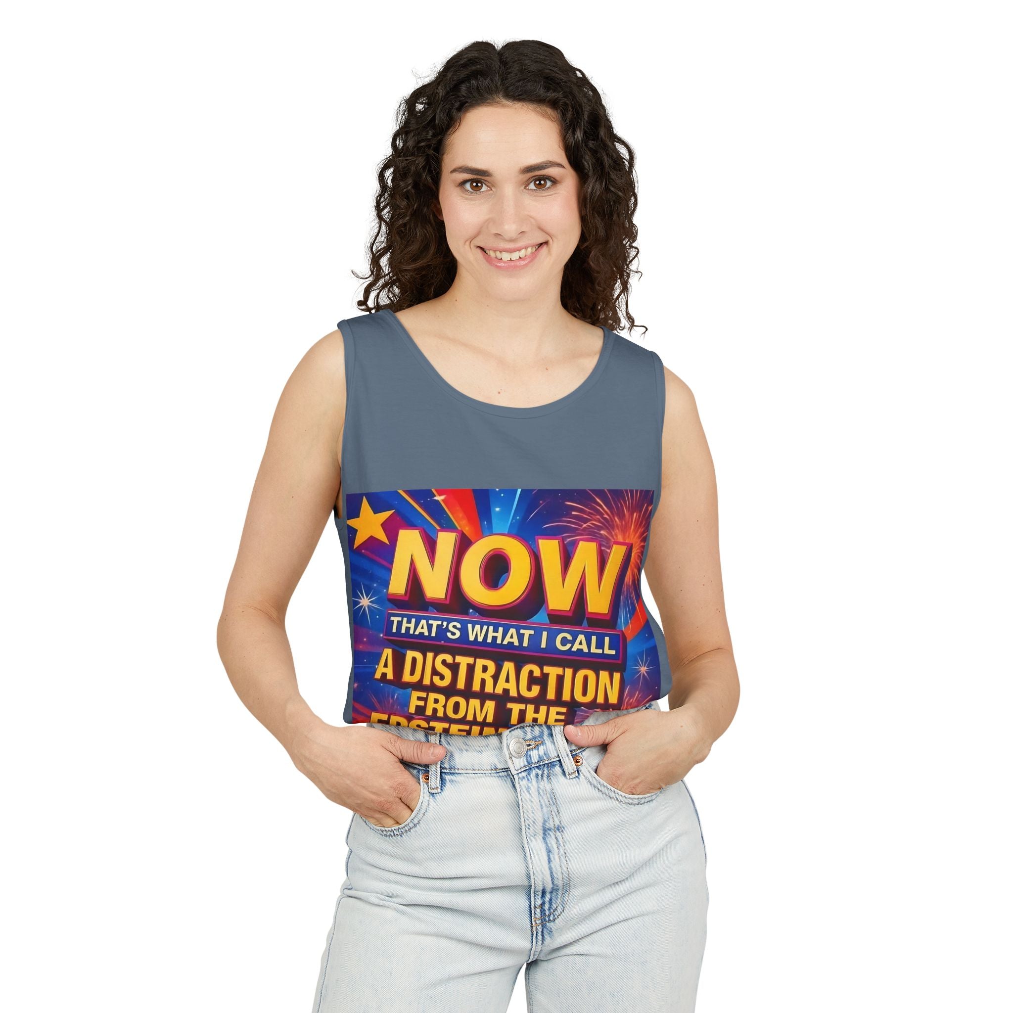 Now That's What I Call A Distraction Unisex Cotton Tank Top