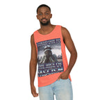 Closed Due to the Rise of Fascism Unisex Cotton Tank Top