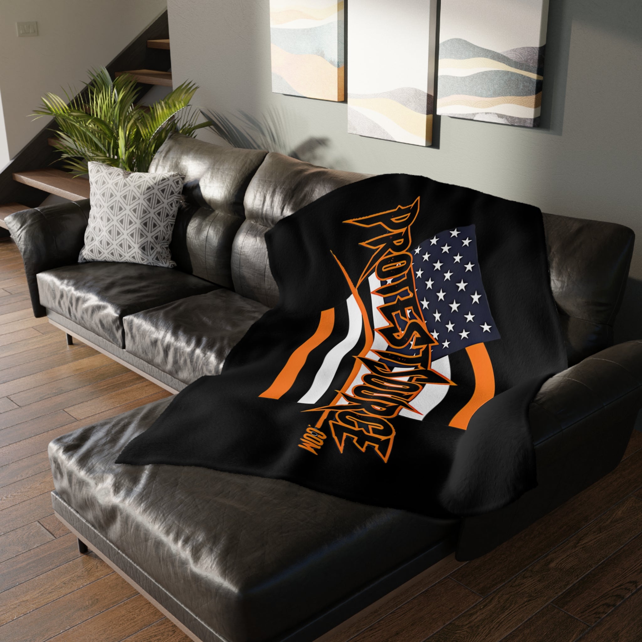 No Kings in the USA Protest-Themed 60" x 80" Velveteen Microfiber Blanket, Cozy, Soft Warmth for Activists, Great for Rallies, Home Decor, Gifting