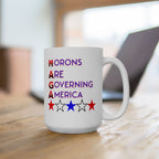 Morons Are Governing America 15 oz. Ceramic Coffee Mug
