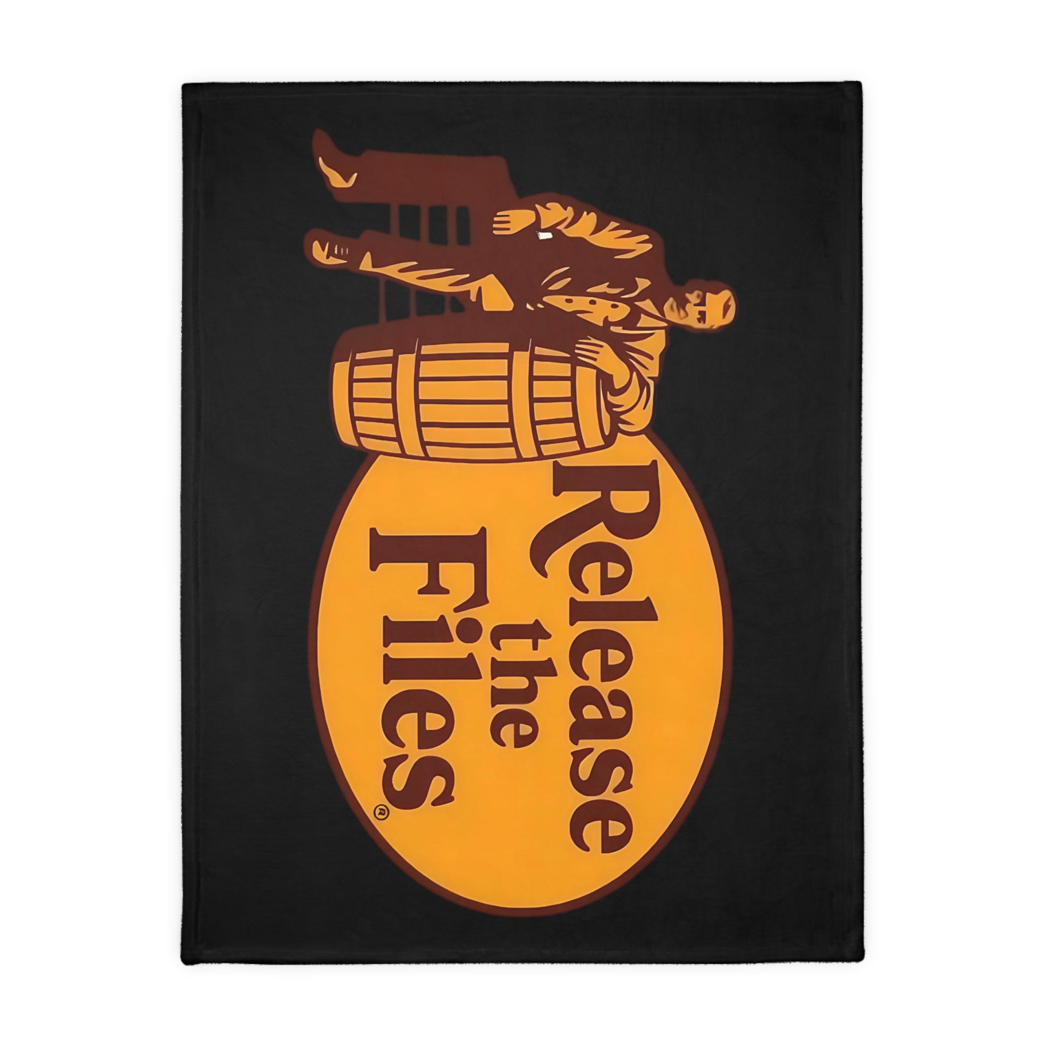 Release the Files Protest-Themed 60" x 80" Velveteen Microfiber Blanket, Cozy, Soft Warmth for Activists, Great for Rallies, Home Decor, Gifting