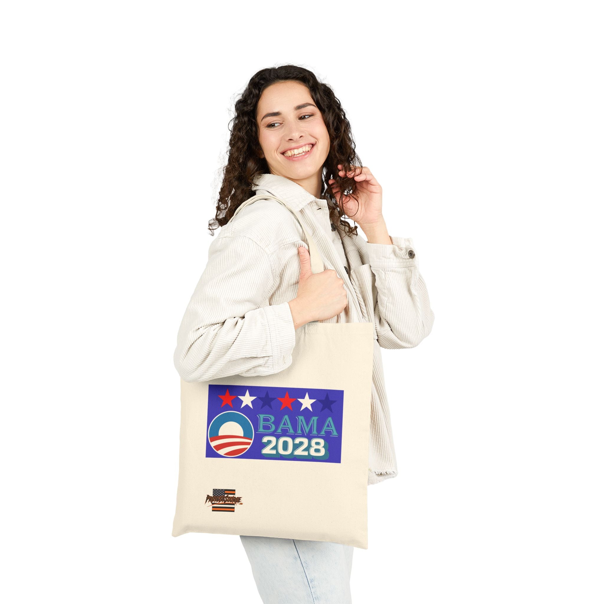 Obama 2028 Cotton Canvas Tote Bag