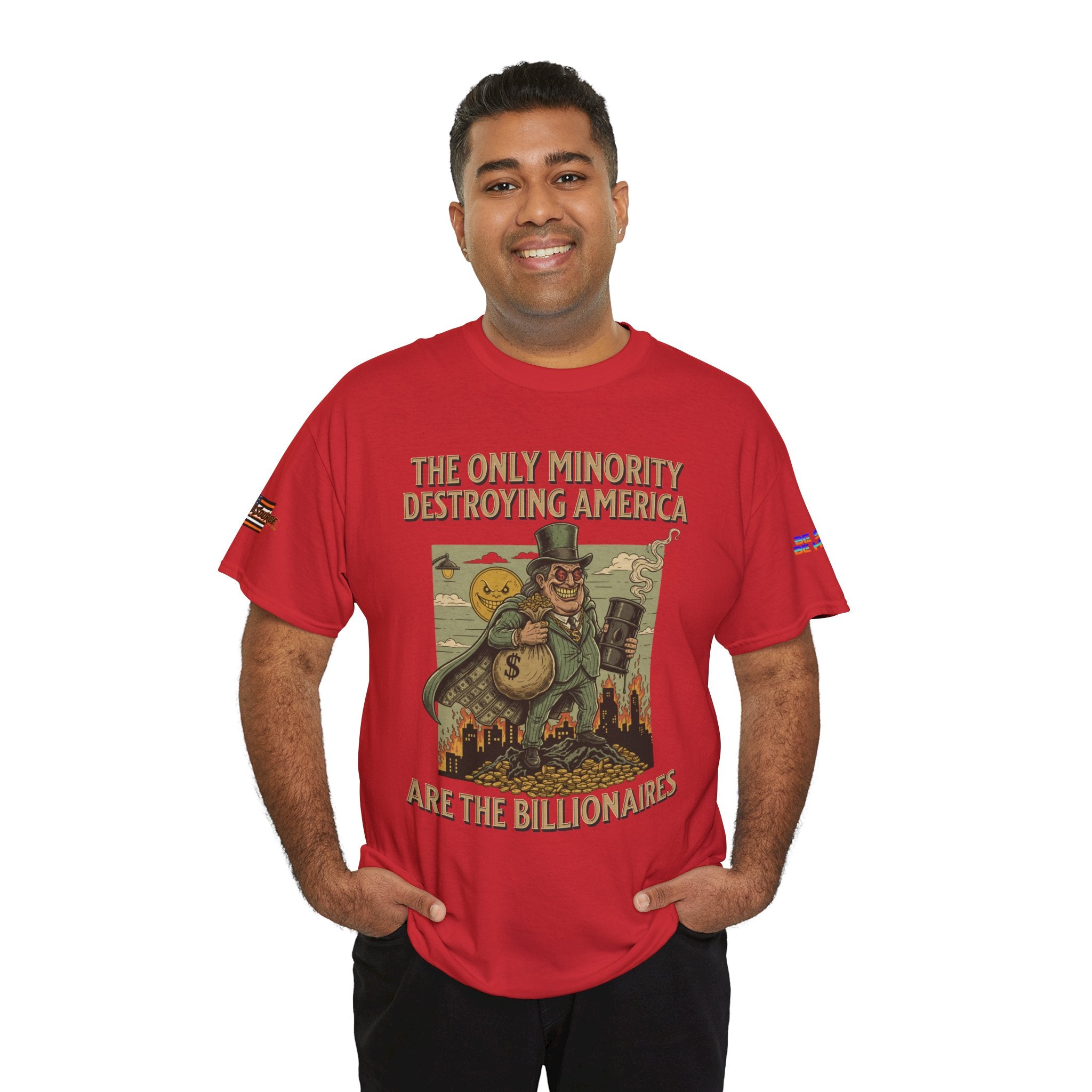 The Only Minority Destroying America Unisex Heavy Cotton Gildan Tee, Casual Wear, Gift for Activists, Comfortable Protest Wear
